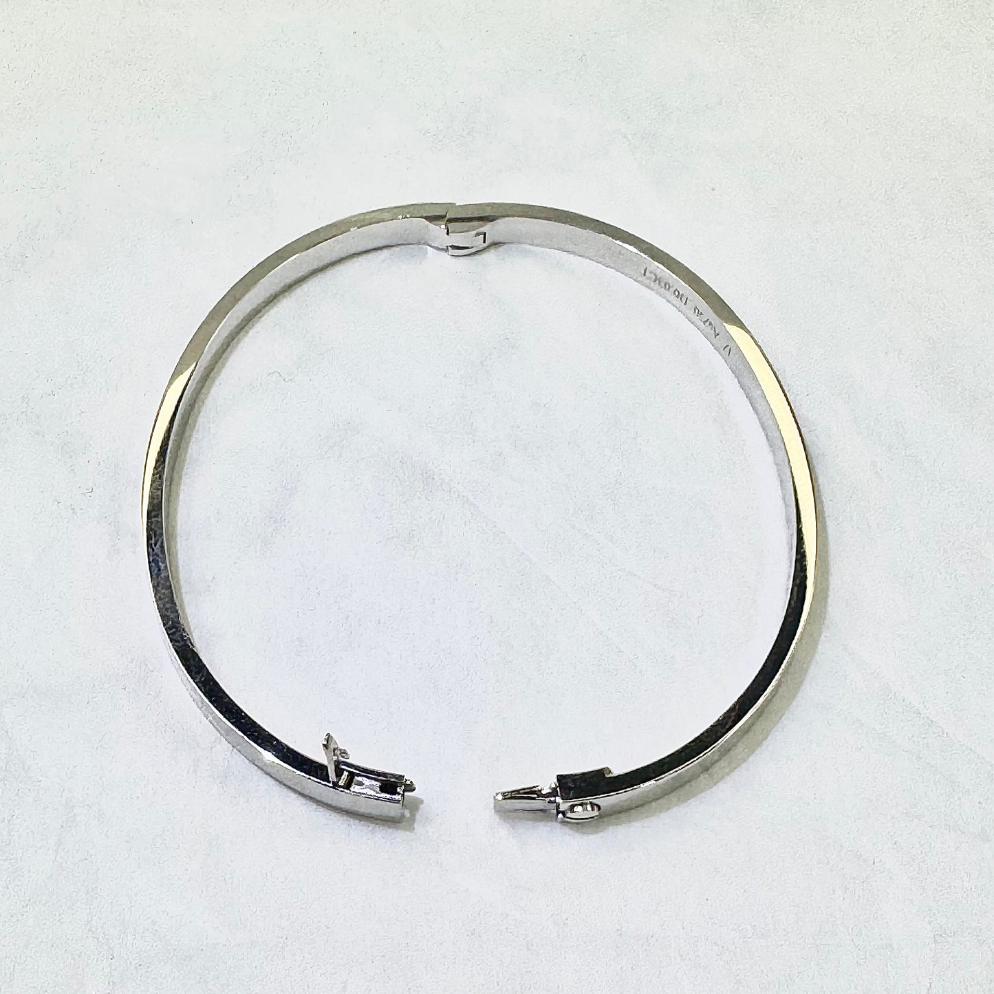 Love Me Bangle - White Gold