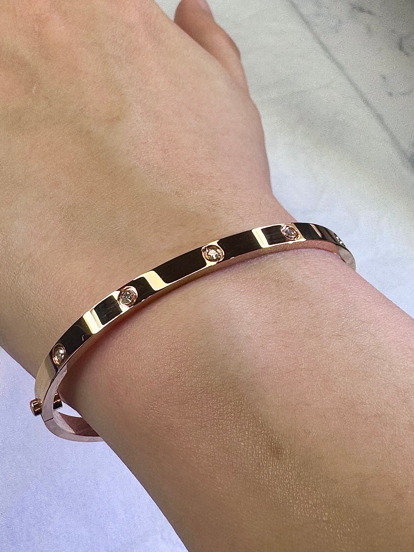 Love, Me Bangle - Rose Gold