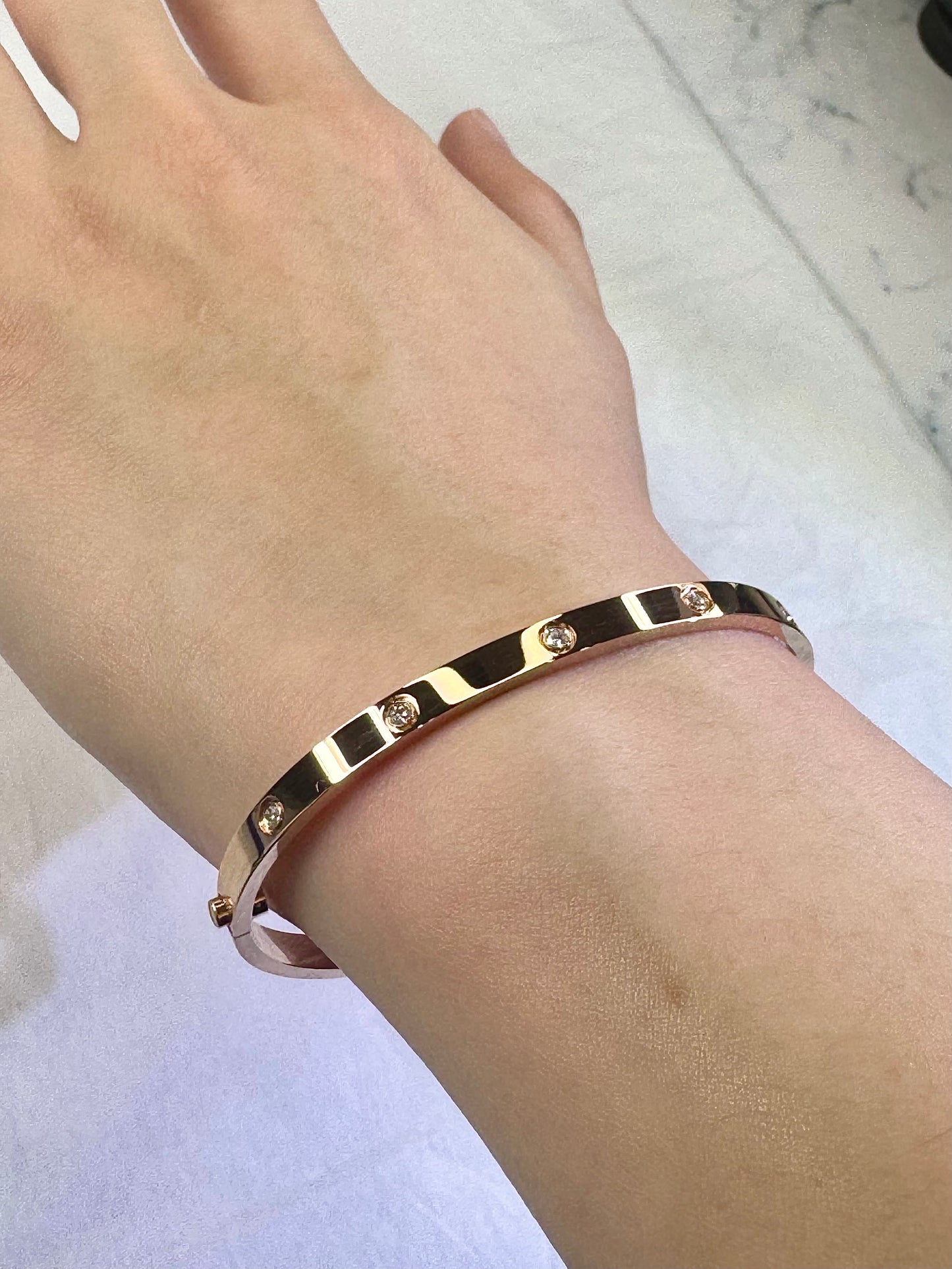 Love, Me Bangle - Rose Gold