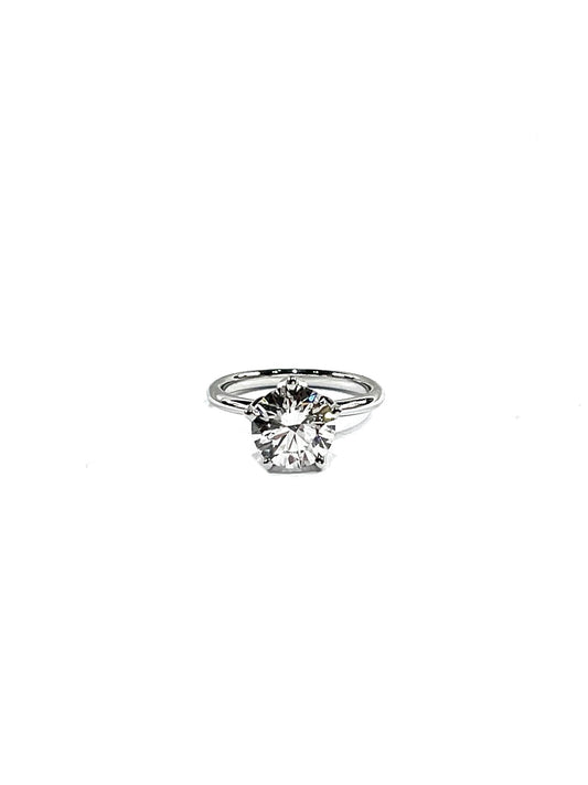 Natural Round Diamond Ring- Tulip