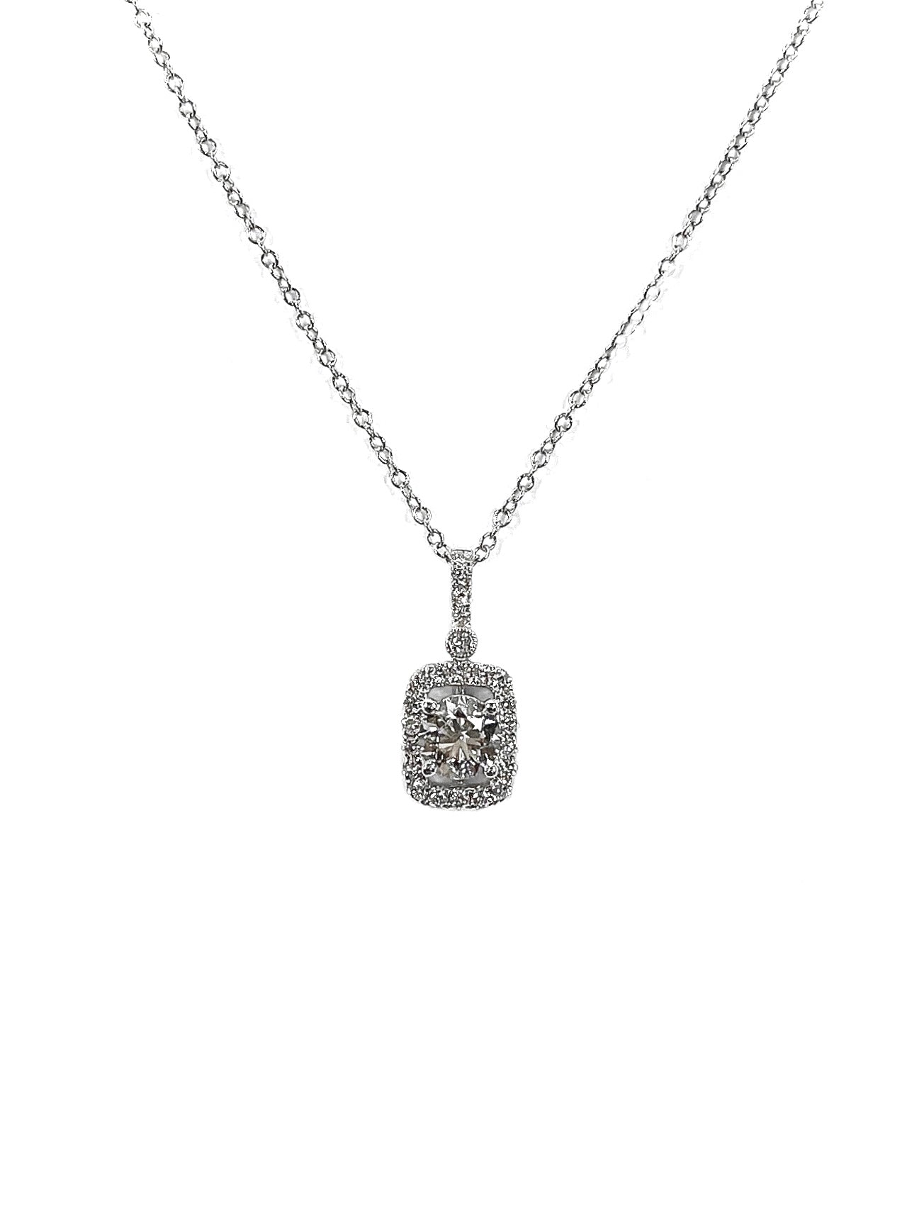 Halo Diamond Pendant