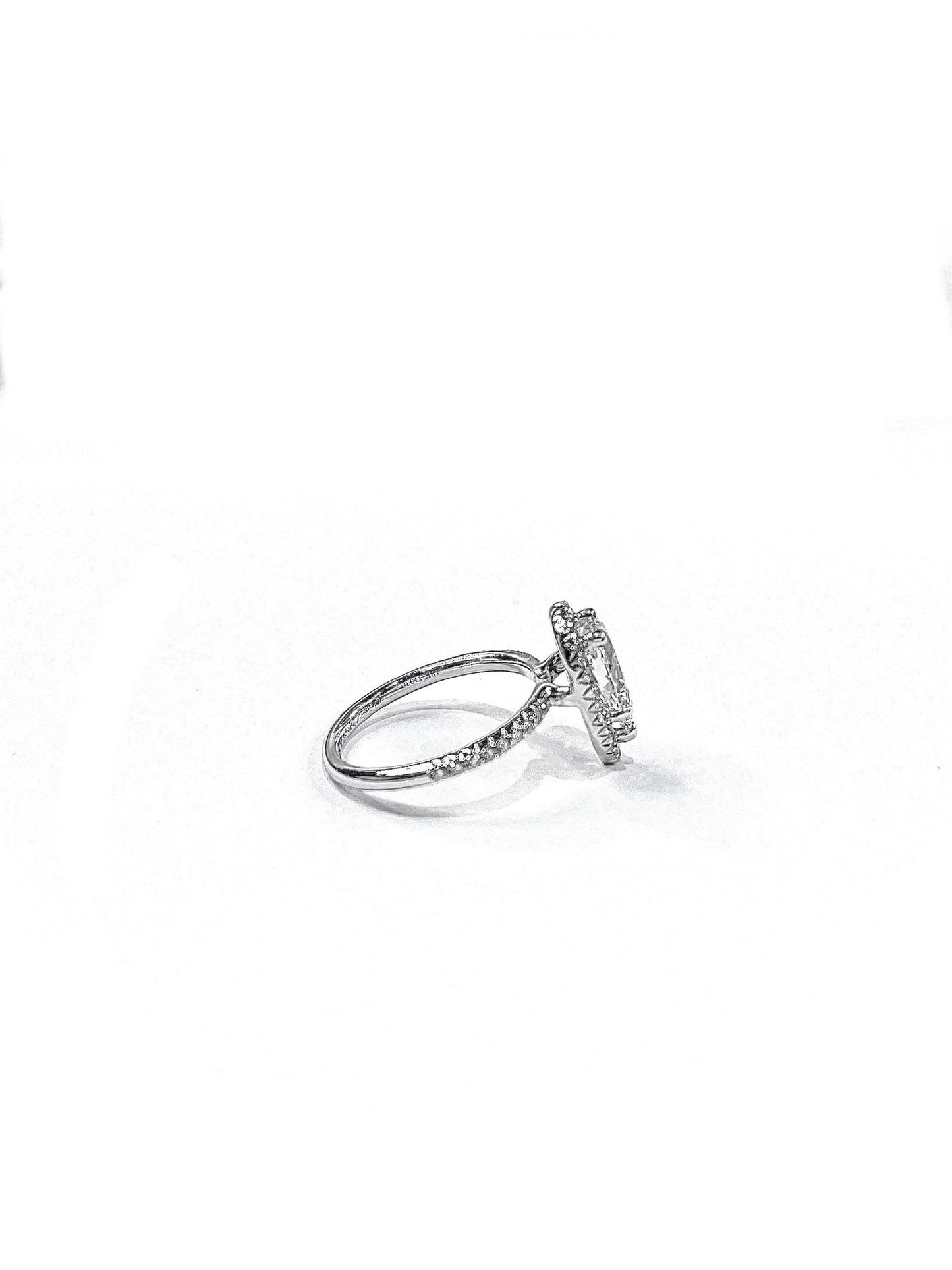 Natural Pear Diamond - Halo