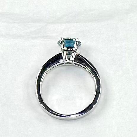 Blue Diamond Ring