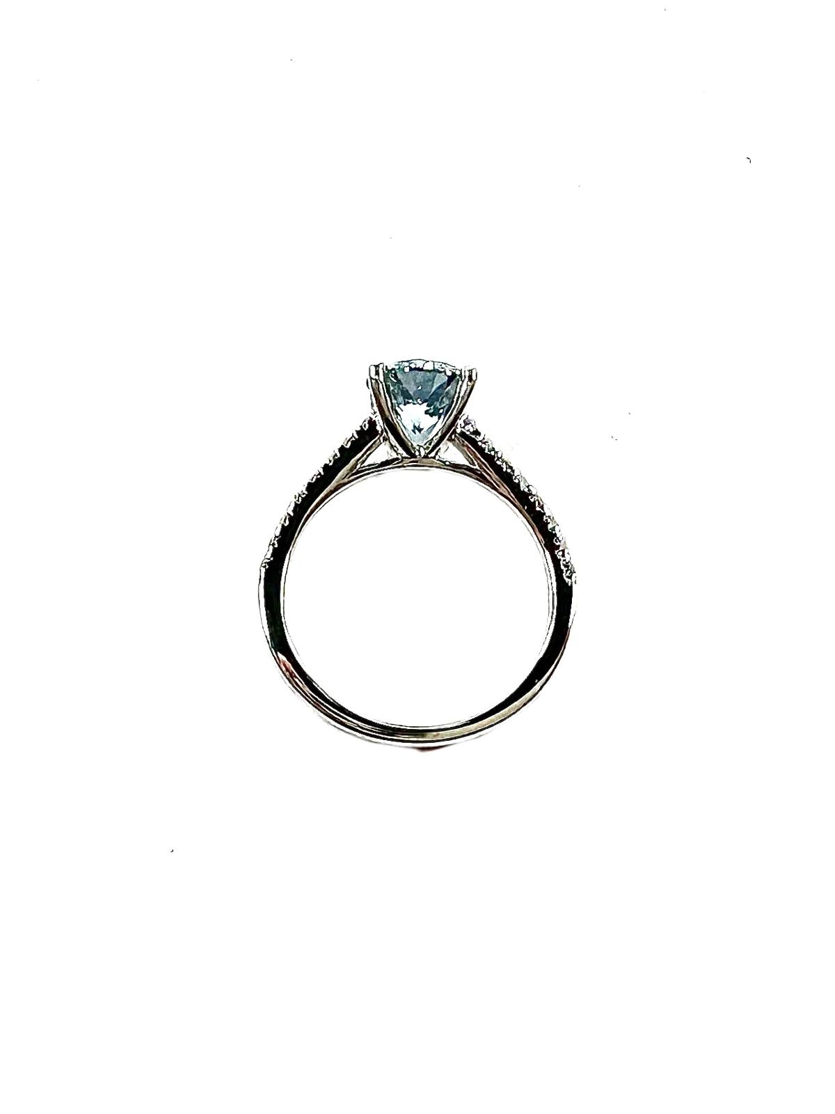 Blue Diamond Ring