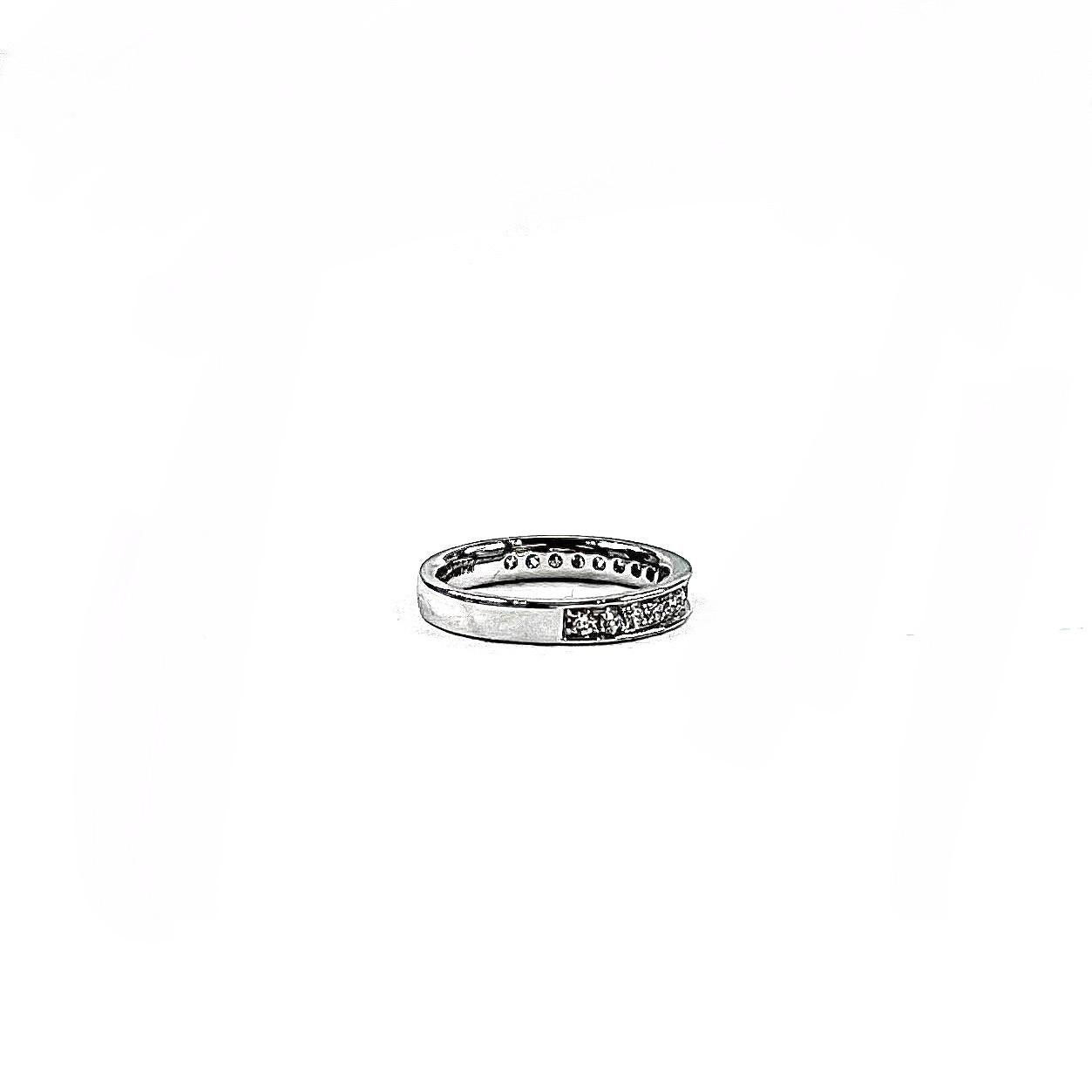 Half Circle Diamond Ring