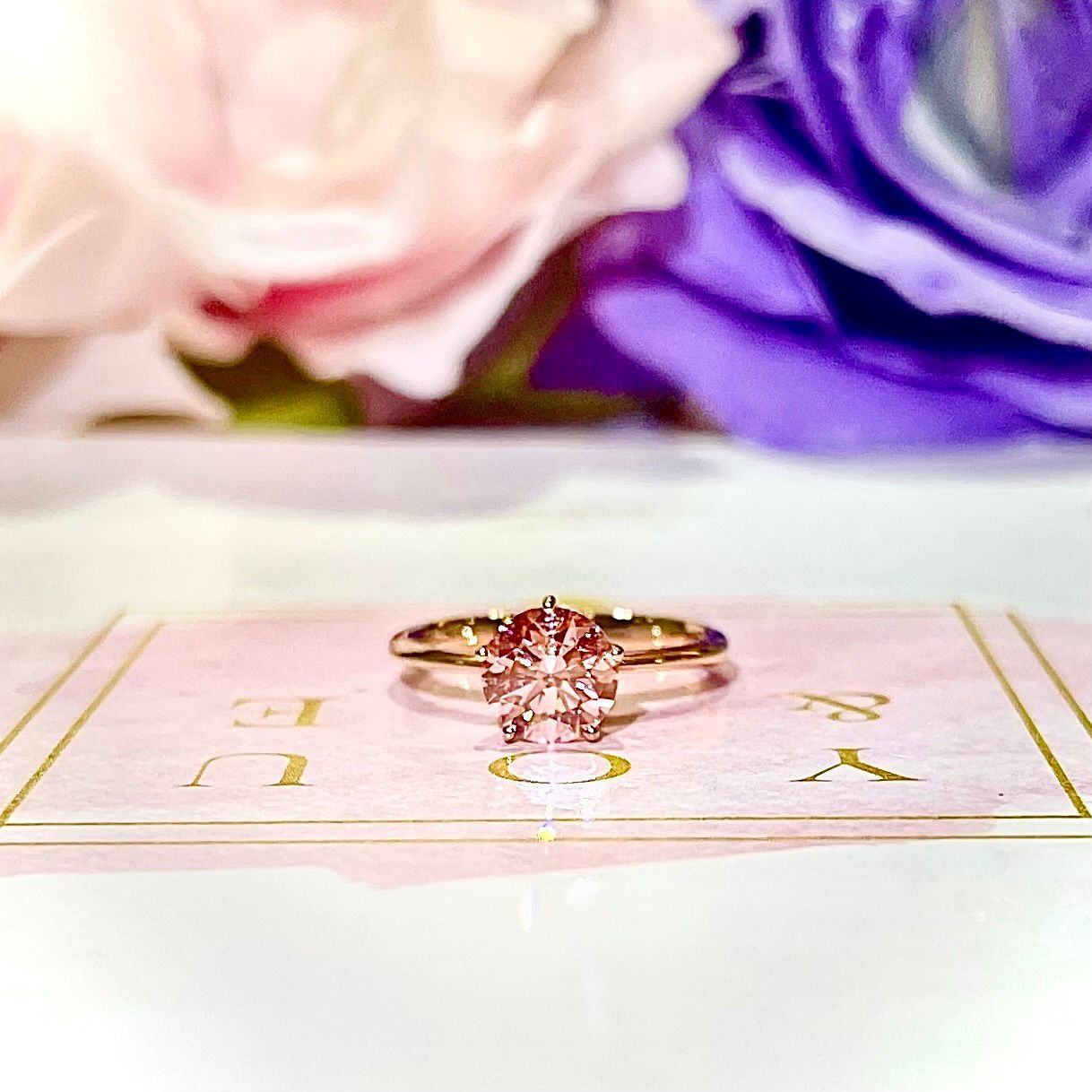 Pink Diamond Ring