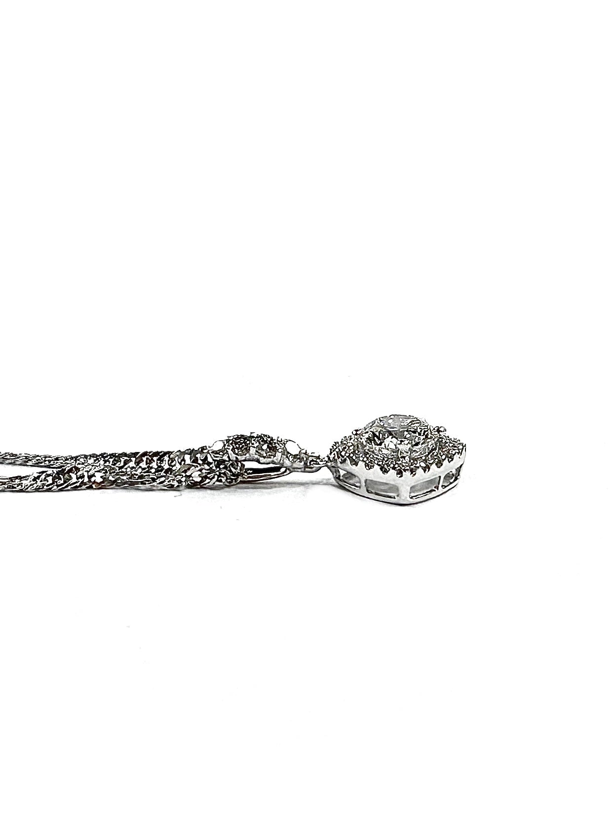 Cushion Halo Diamond Pendant