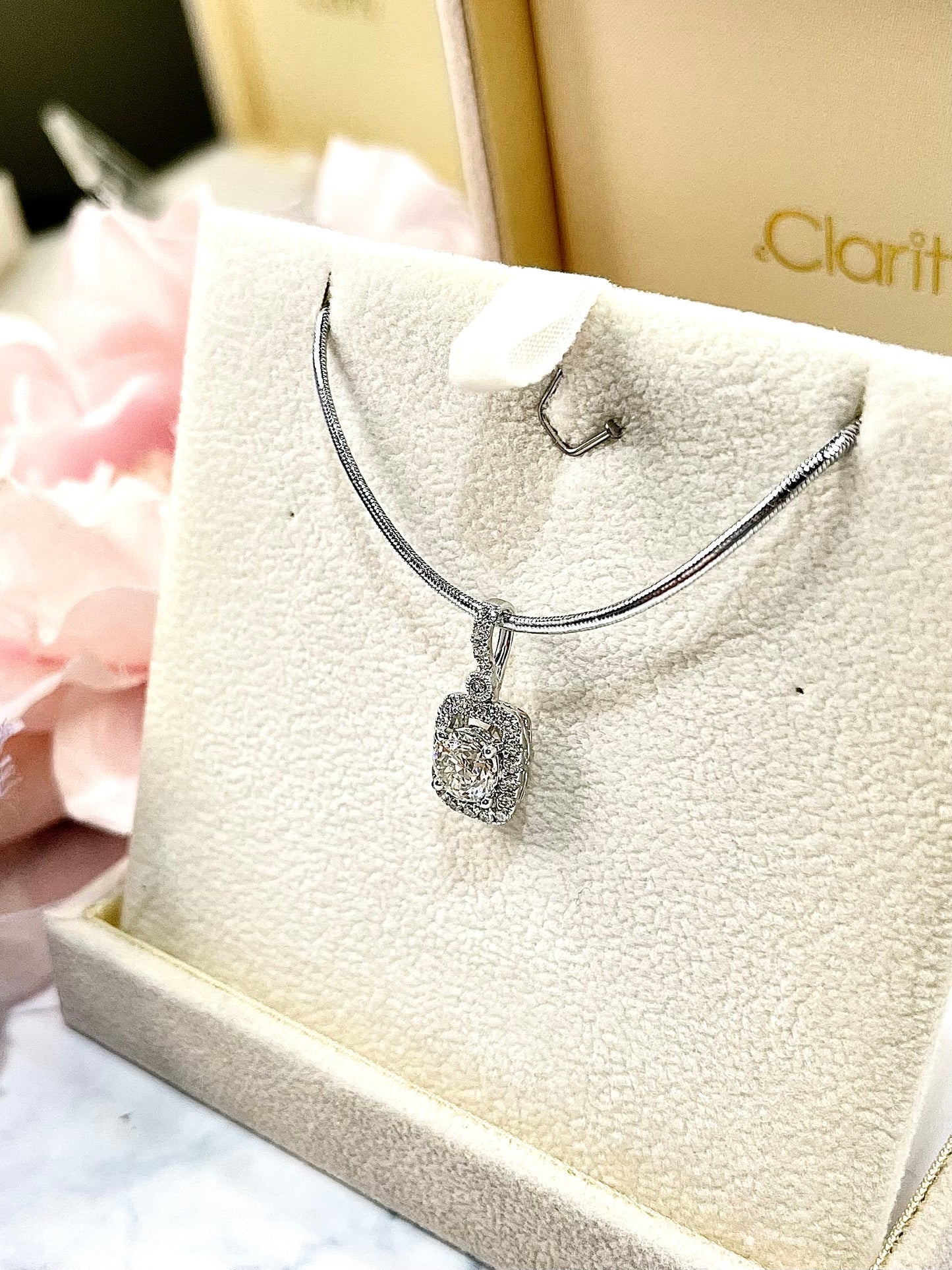 Halo Diamond Pendant