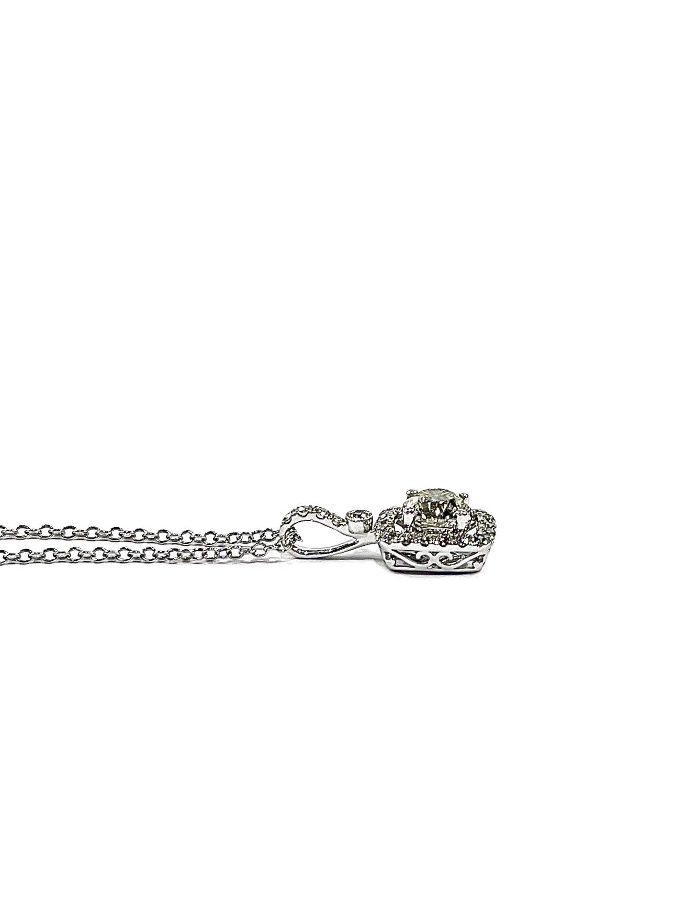 Halo Diamond Pendant