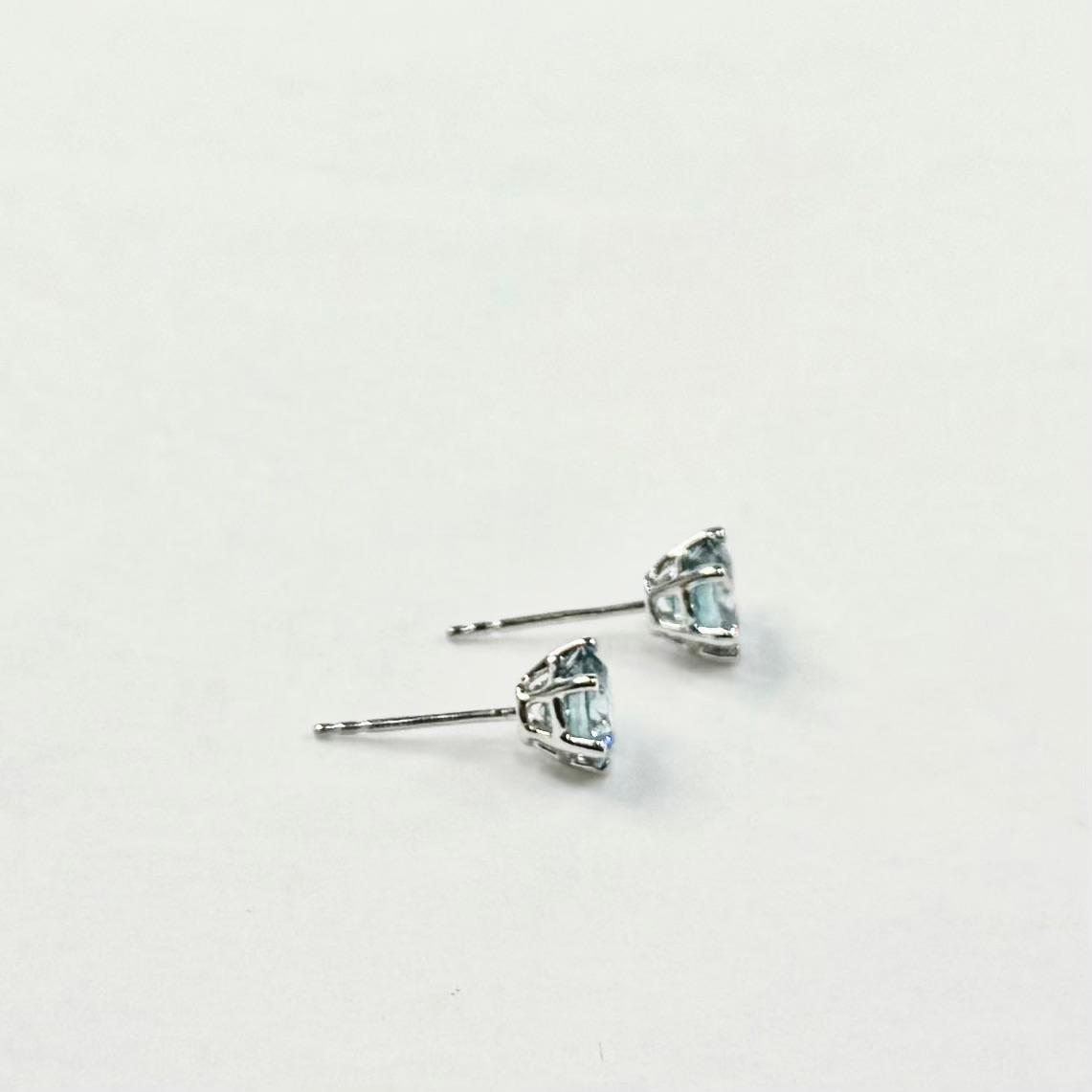 Blue Diamond Earrings