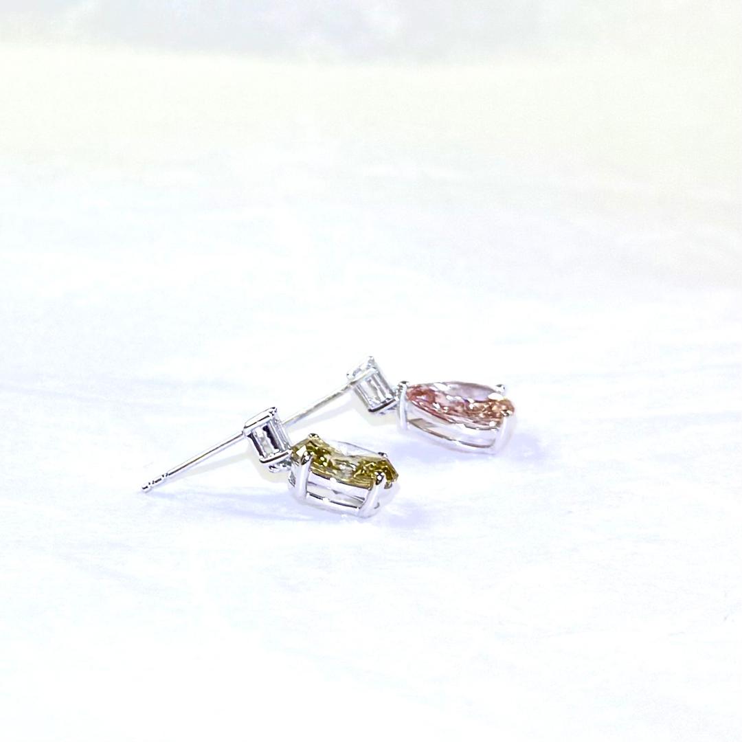 Colored Diamond Earrings