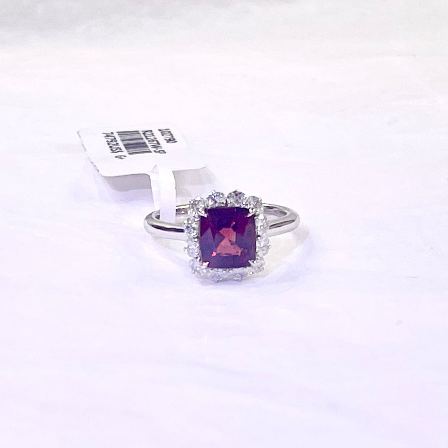 Halo Ruby Spinel Ring