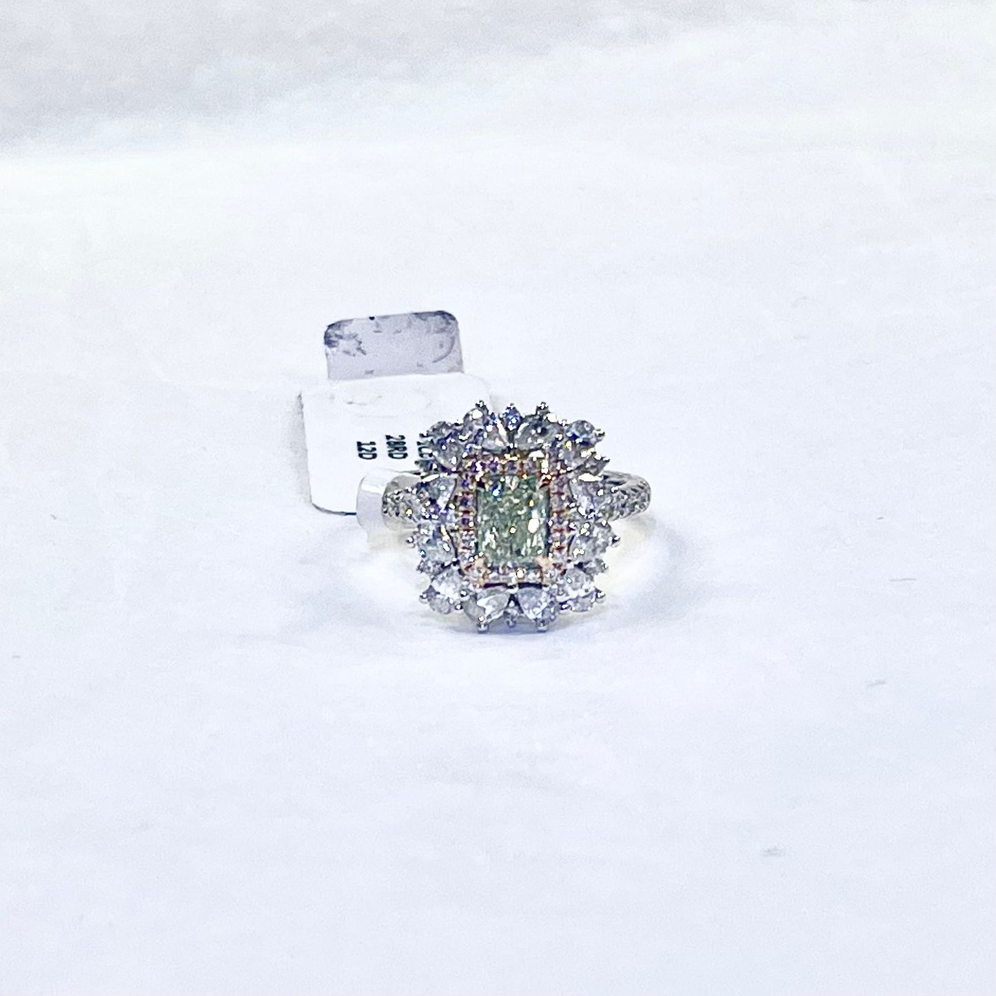 Green Diamond Ring