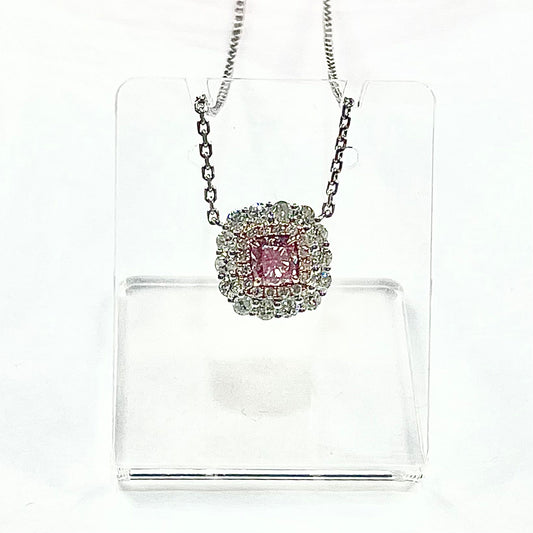 Natural Pink Diamond Pendant