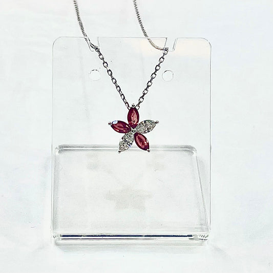 Star Ruby Diamond Pendant