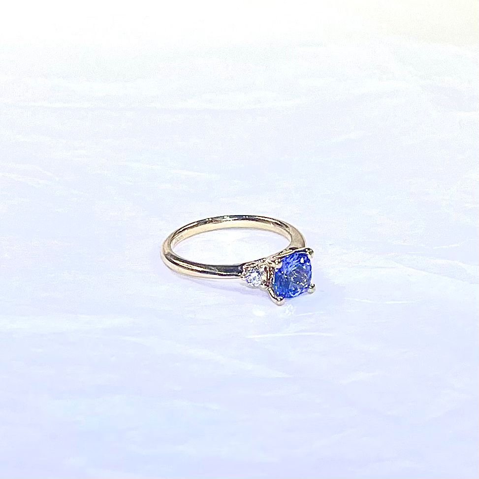 Blue Tanzanite Ring