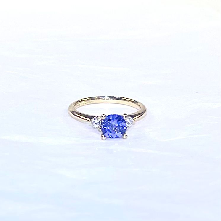 Blue Tanzanite Ring