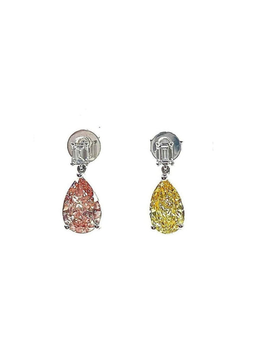 Colored Diamond Earrings